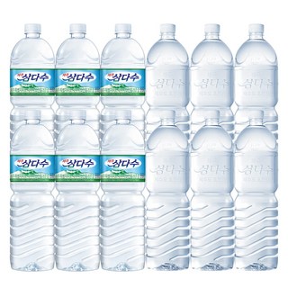 제주 삼다수 유라벨 2L 6입 + 무라벨 2L 6입
