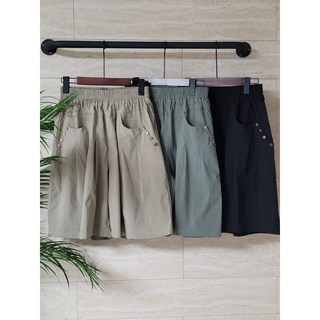 여성 여름 반바지 치마바지 밴딩 와이드팬츠