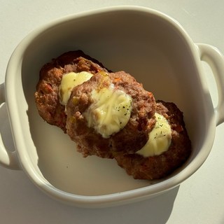 캥거루 치즈 떡갈비3p 저알러지 고단백 저지방 캥거루고기 자연식 사료토핑