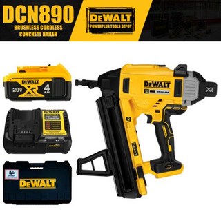 DEWALT 키트 콘크리트 DCN890 18V 건 전동 포함 공구 브러시리스 네일 충전기 배터리 무선 타정기, 1) DCN890 Set1 4.0AH, 1개