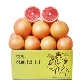 [오늘출발] 장보남 레드 자몽, 1박스, 5kg(12-20과)