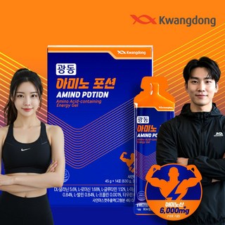 광동 아미노포션 에너지젤 BCAA 아미노산 14포, 1개, 630g
