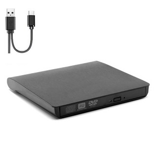 DVD USB 외장 USB 3.0+Type-C 광학 드라이브케이스 슬림 DVD 외부 인클로저 9.5mm 12.7mm CD ROM 없음), 04 USB3.0 Type C 12.7mm, 01 CHINA, 1개