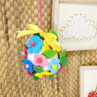 초등학교 봄 계절 학급활동 클레이 꽃한다발 볼 리스 만들기 키즈미술 창작, 1개