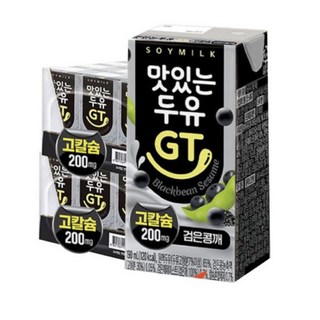 남양유업 맛있는 두유 GT 검은콩 깨 칼슘, 190ml