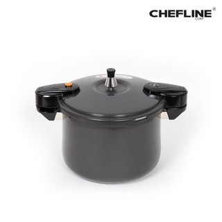 셰프라인 바비압력솥 국산 경질압력솥, 1개, 블랙, 6L