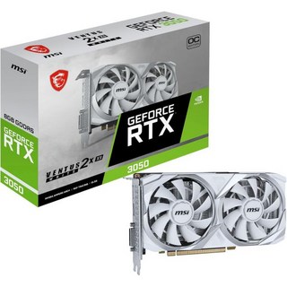 그래픽 카드 MSI GeForce RTX 3050 Ventus 2X XS White 8G OC 8GB GDDR6 PCI Express 4.0 1807MHz 14000MHz, 그래픽 카드 MSI GeForce RTX 3050 Ve