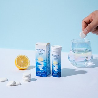 고체형 토닉워터 포켓토닉 1개(2L) 무설탕 제로 진저에일 발포토닉, 4.1g, 10개
