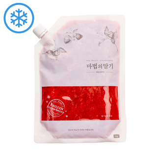 마법의딸기 프로즌 냉동 수제 딸기청 1kg, 5개, 1개입