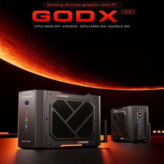 AOOSTAR GODX PC AMD Ryzen 9 6900HX CPU AMD Radeon RX 6600LE 본체