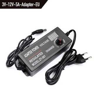 AC 조정 가능한 전원 어댑터 1V-24V 3V-36V 3V-24V 24V-36V 5V-12V 3V-12V 2835 5050 5730 LED 스트립 용 다양한 전압 DC 소스, US, 3V-12V-5A
