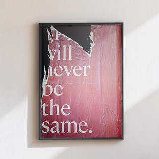 영문 레터링 포스터