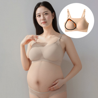 패드고정형 빅사이즈 큰컵 임산부 수유브라 임부속옷