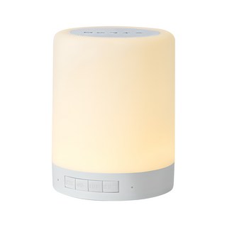베릭스 LED 무드등 블루투스 스피커 CT-27, 화이트