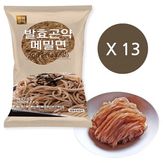 100g당 7kcal 빼빼곤약 발효곤약메밀면 200g x 13팩, 13개