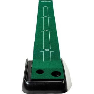 Franklin Spts 프랭클린 스포츠 실내 골프 퍼팅 그린 – 오토볼 리턴 기능이 있는 휴대용 정통 9피트 매트 트레이닝 보조 연습 경기 실제 코스 느낌 92049X, 1개