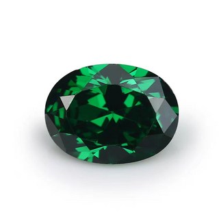 6.00캐럿 천연 보석 그린 에메랄드 9x11mm 타원형 컷 스리랑카 vvs 보석, 1개