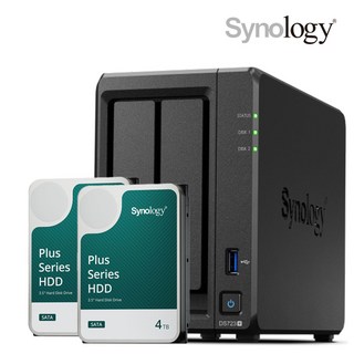 시놀로지 나스 DS723+8TB HAT3300-4T 4TB x2EA NAS 초기설정 원격지원