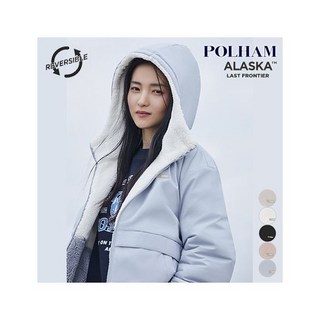 폴햄 여성 알래스카 리버서블 후드 플리스 패딩 점퍼 PHD4JP2710 705954