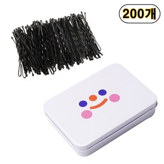 미용실 웨딩샵 신부머리용 대용량 틴케이스 실핀 200개 세트 잔머리고정핀 미용실 웨딩샵 신부머리용 대용량 틴케이스 실핀 200개 세트 잔머리고정핀