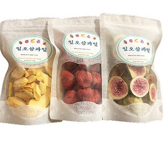 동결건조 딸기칩 무화과칩 복숭아칩 3펙 180g, 1개