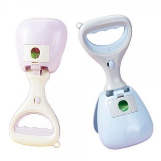 애견 강아지 데일리 위생 산책 휴대용 배변 집게 / 봉 gsh*01373uk, 크림블루 봉투15장, 1개