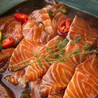 믿음게장 간장 연어장 1kg (500g x 2팩), 2개, 500g