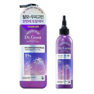 닥터그루트 마이크로바이옴 바이오엑소좀 탈모증상케어 샴푸 330ml + 앰플 트리트먼트 250ml, 1개
