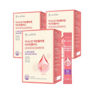 [서울대 위바이옴] 식약처 인정 국내 최대함량 3270mg 저분자 피쉬 어린 콜라겐펩타이드 이너스킨 어린콜라겐 + 비오틴, 150g, 3개