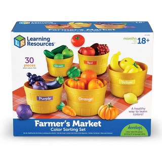 러닝리소스 LER 3060 파머스 마켓 분류 세트 Farmer's Market Color Sorting Set, 1세트