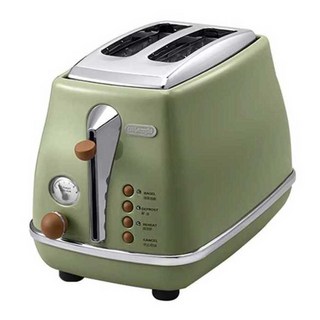 델롱 토스트기 CTO2003 빈티지 드롱기 다사로 아침, 올리브 그린