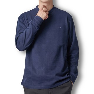 자수 라운드 긴팔 얇은 니트 셔츠 골프웨어 상의