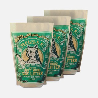 [3개세트] 카타리스트 친환경 잣나무 고양이모래 1.5kg, 1500g, 3개, 나무향