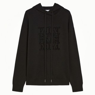 내일도착(선물포장)전사이즈 24FW 막스마라 파미르 버진울 후드 니트 블랙