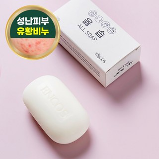 이엔코스 트러블케어 클렌징솝 유황비누 옳솝 100g, 1개
