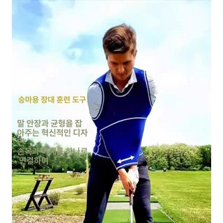 골프 스윙 고정기 조끼 트레이너 올바른 자세 보조 블랙 연습기 자세고정 폼, 1개, S 사이즈-파란색