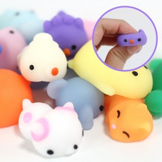 토이랄라 (3개) 클래식 애니멀 말랑이 주물럭 찐득이 끈끈이, 3개