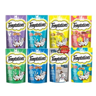 고양이 템테이션 간식 8가지맛 세트, 75g, 1세트, 닭고기+연어+우유+해산물+참치+헤어볼+믹스닭+믹스참치