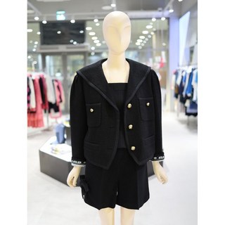 [럭키슈에뜨] 러 카라 트위드 자켓 LFJAW23850BKX