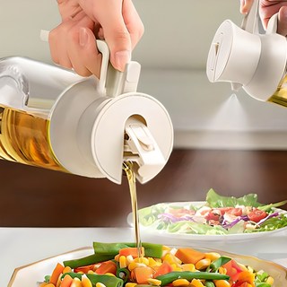 오일 스프레이 오일병 식약처인증 2in1 자동개폐 대용량 2way 양념통, 2개, 550ml