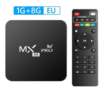 셋톱박스 MX PRO 스마트 TV 박스 안드로이드 12 4K HD 홈 비디오 플레이어 1GB 8GB RK3228A 쿼드 코어 2 4G&5G 듀얼 WiF 미디어, 1G 8G, 영국 플러그, 1개