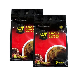 G7 블랙 커피, 2g, 80개입, 2개