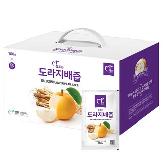 옛 전통방식으로 추출한 도라지배즙 100ml x 60포, 60개, 60개