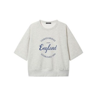 나인식스뉴욕 레터링 7부 맨투맨 NP1LW010L0