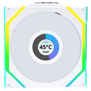 LIAN LI UNl FAN SL Wireless LCD 120 리버스 화이트 1팩, 1개
