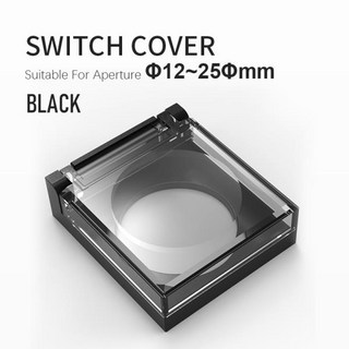 WINDOO 방수 하이 헤드 버튼 스위치 투명 보호 커버 포함 12mm 25mm, 1개
