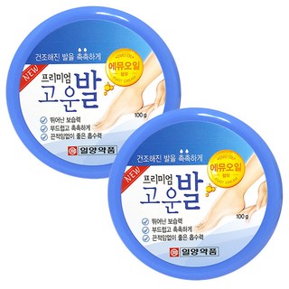 일양약품 고운발 크림 풋 케어 약국 발뒤꿈치 발관리용품 발로션, 100g, 2개