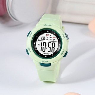 [SUNOEL] 3기압 방수 학생 전자 손목시계 MR-8217L 여분 건전지 사은품 한글 설명서 정품 아크릴 케이스 상품 이미지