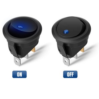 DC12V LED 원형 스위치 버튼 램프 – 블루 (모델: D021), 1개 12볼트온도스위치