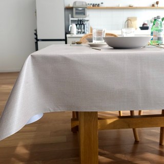 리빙공감 모던 가죽 방수 무지 테이블보 식탁보, 그레이, 2인용와이드(140cm*90cm), 1개